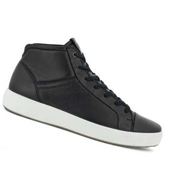 Ecco Soft 7 City Hi-top Casual Skor Herr Svarta | SE 475YXF